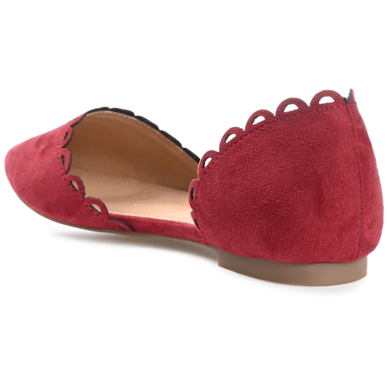 Journee Collection Women's Jezlin Slip On Almond Toe Ballet Flats