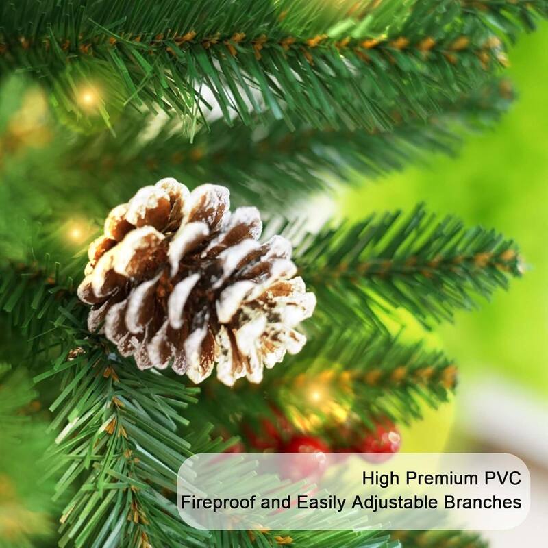 Artificial Fir Christmas trees, with Christmas Wreaths and Garlands