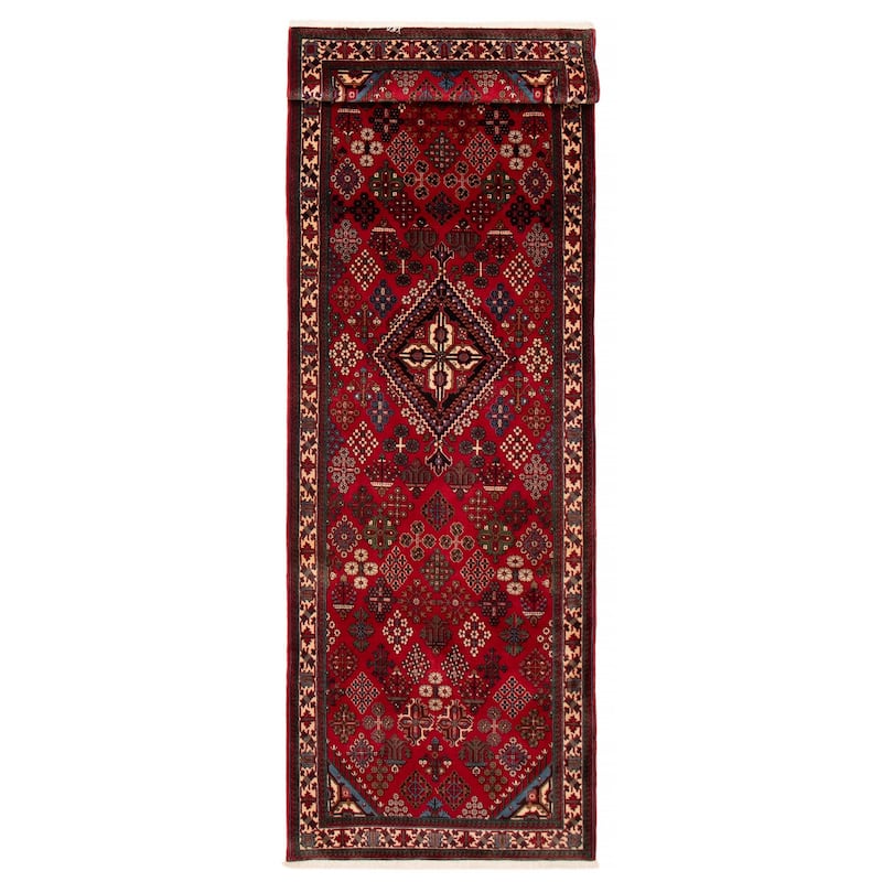 ECARPETGALLERY Hand-knotted Kayseri Vintage Red Wool Rug - 3'10 x 12'10 - Red - 3'10 x 12'10