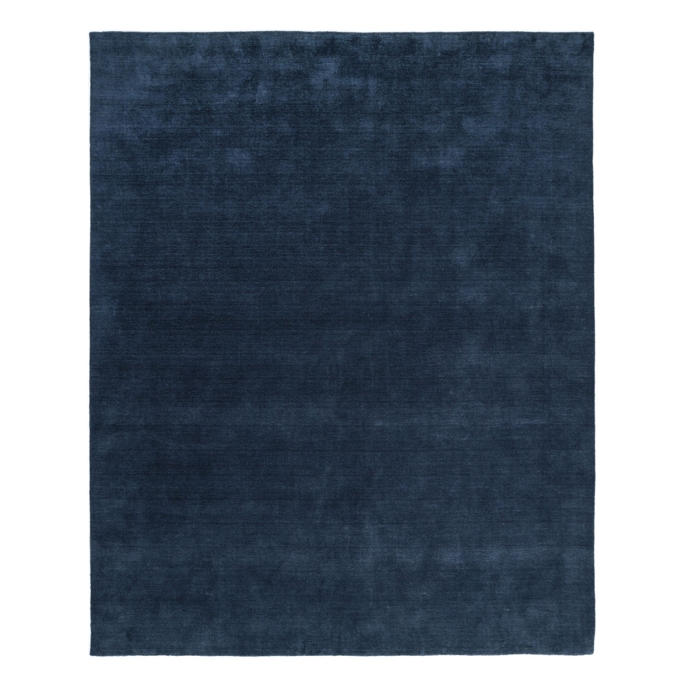 Overton Handmade Modern Contemporary Solid Area Rug