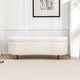 preview thumbnail 2 of 8, Modern Glam Teddy Fabric Upholstered Storage Ottoman Bench