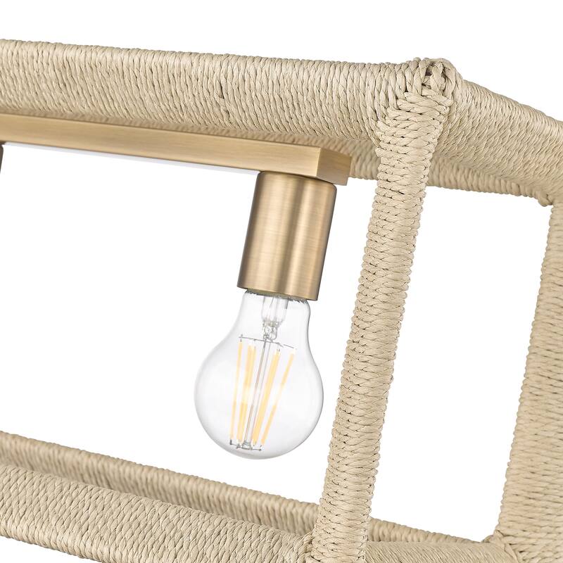 Wry Lighting Kimber 5-light Island Light in Modern Brass