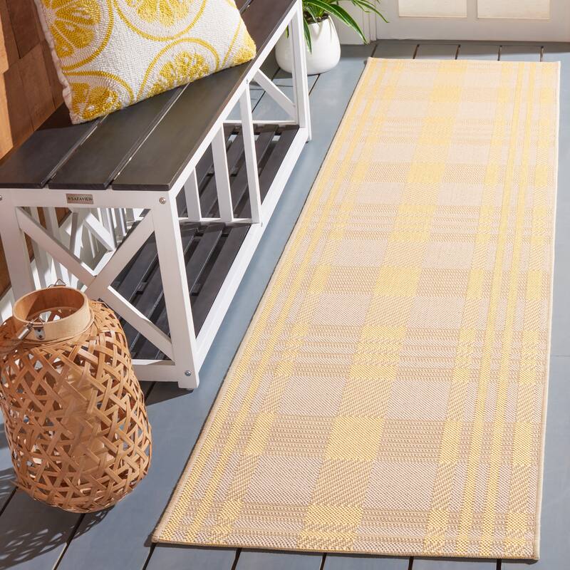 SAFAVIEH Courtyard Dieuwertje Indoor/ Outdoor Waterproof Patio Backyard Rug