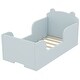 preview thumbnail 6 of 32, Toddler Floor Bed Frame, Cot Bed for Boys and Girls Ages 3-6, Bear Shape Toddler Bed