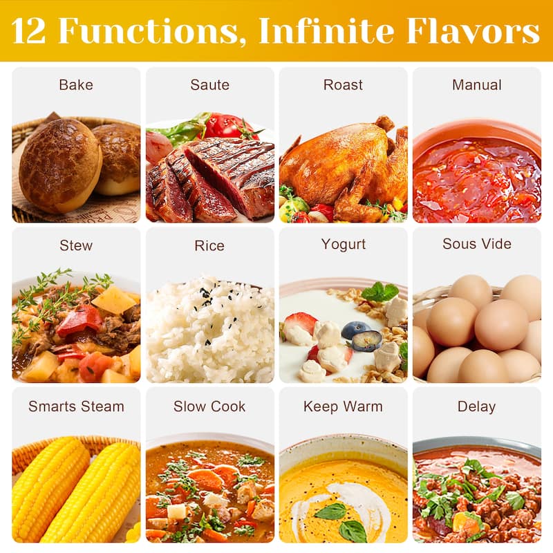 12-in-1 Digital Programmable Slow Cooker