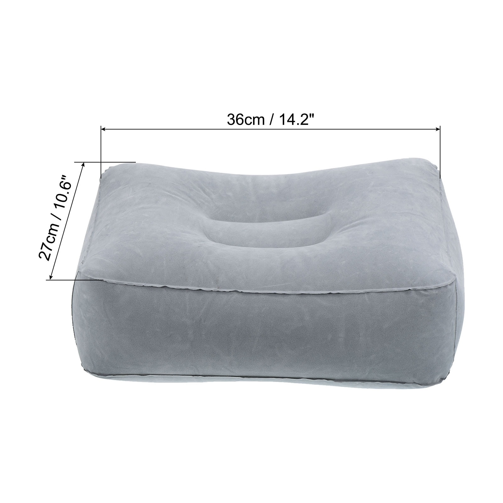 Travel Foot Rest Pillow, Inflatable Foot Rest Mat with Air Pump, Gray - Bed  Bath & Beyond - 37769415