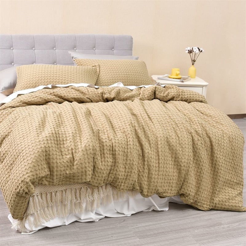 100 Cotton Waffle Duvet Cover On Sale Bed Bath & Beyond 39969871