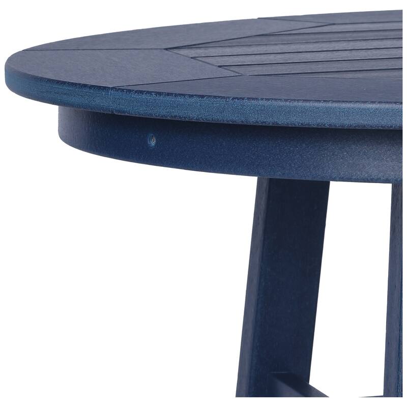 Polytrends Laguna Hdpe All Weather Outdoor Patio 35" Round Counter Table