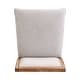 preview thumbnail 10 of 13, Set of 2 Beige Wood Frame Counter Height Bar Stool Fabric Accent Chair
