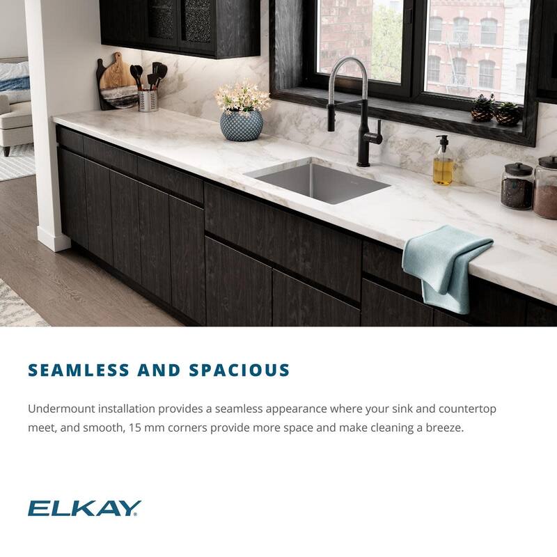 Elkay Crosstown 31-1/2" Undermount Double Basin Stainless Steel