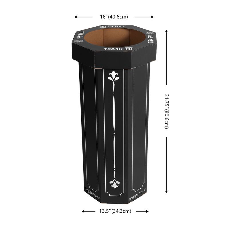 25-Gallon Disposable Cardboard Event Trash Can and Recycling Bin (Set of 2)