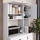 preview thumbnail 14 of 43, Living Skog Pantry Kitchen Microwave Storage Cabinet