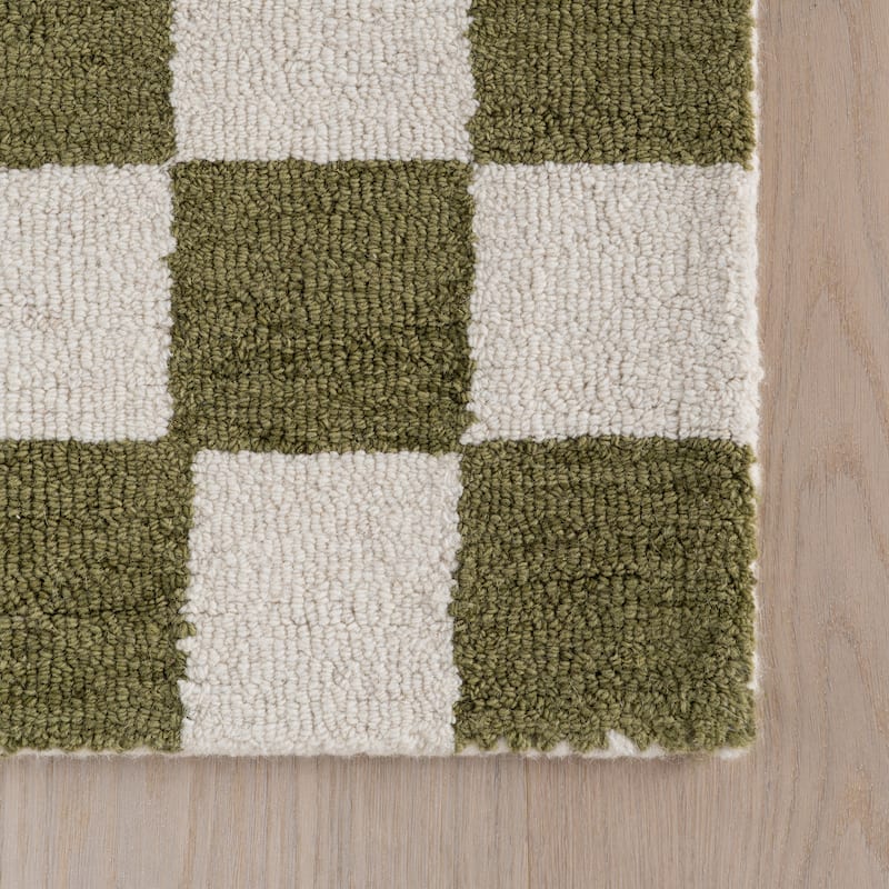Nuloom Quinarae Checkered Wool-Blend Rug