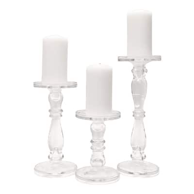 Luz Glass Candle Holder 11"