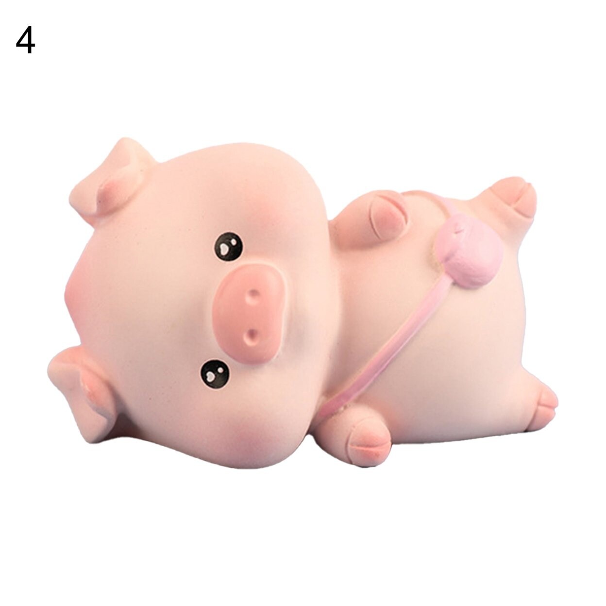 Cartoon Pig Figurine AntiFade Resin Micro Landscape Pig Statue