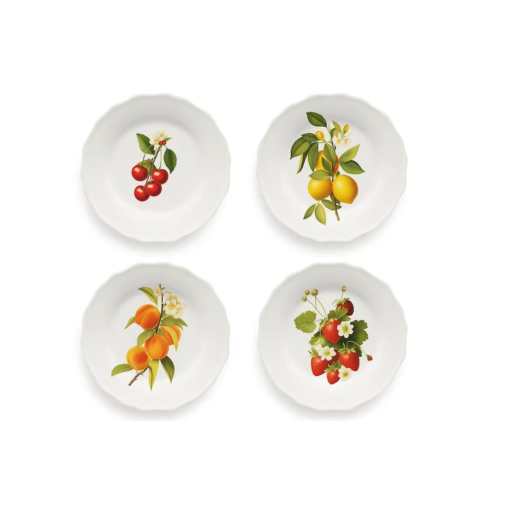 Abode Homewares Fruitstand NewWave Melamine Salad Plate - Assorted Colors - 8.7" - Set of 4