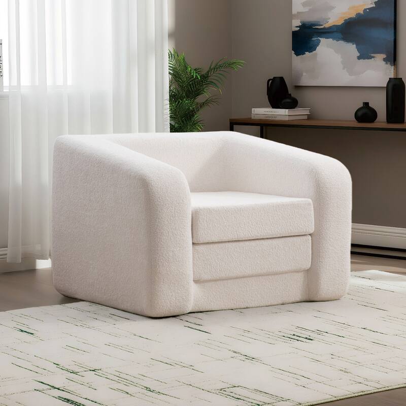 40"W Single Foldable Sofa Bed Equipped with Armrest and Backrest