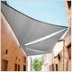 preview thumbnail 18 of 35, ColourTreeUSA Right Triangle Sun Shade Sail HDPE Mesh Fabric Screen Canopy UV Block 190 GSM