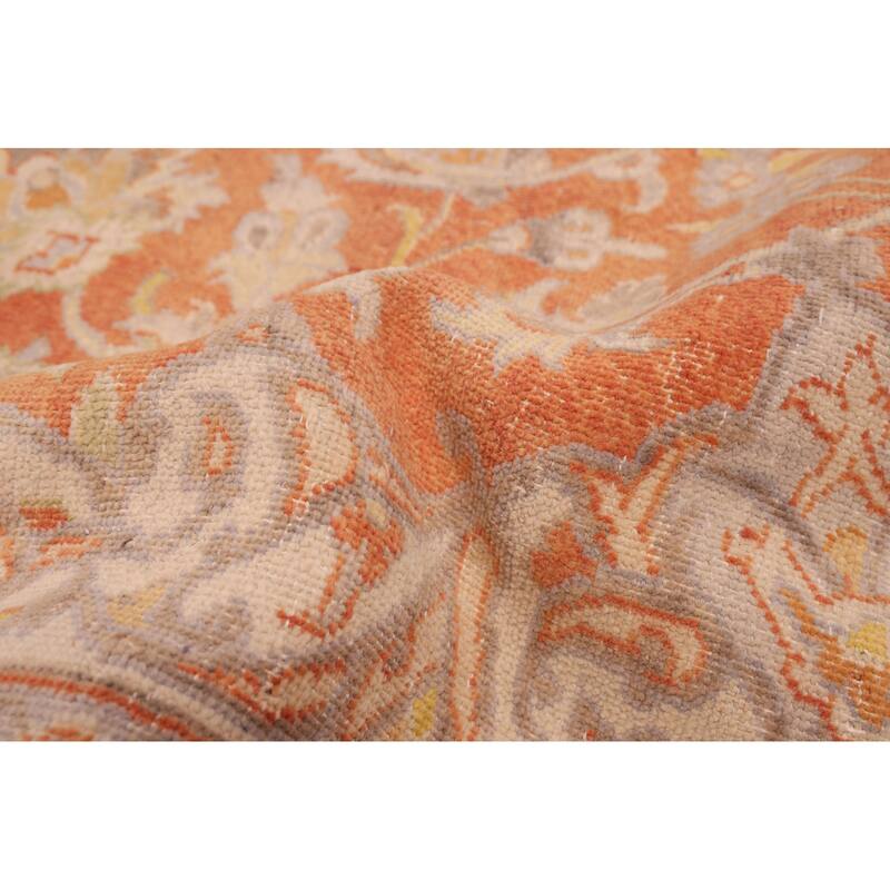 ECARPETGALLERY Hand-knotted Antalya Vintage Rust Wool Rug - 9'10 x 13'2