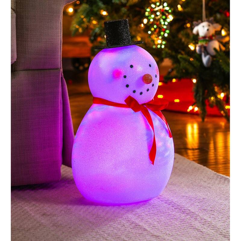 17'' Tall LED Acrylic Table Decor, Snowman