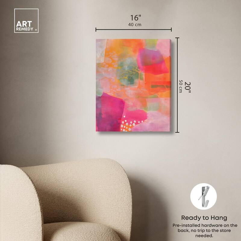 Garnet Gleam II Canvas by Art Remedy, Gallery Wrapped