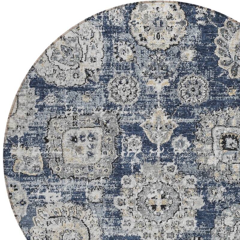 HomeRoots Floral Transitional Rectangle Outdoor Rug