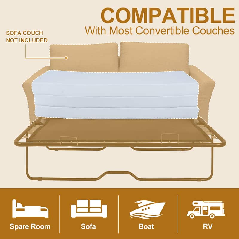 Foldable Pull Out Sofa Bed Replacement Mattress, Sofa Not Included