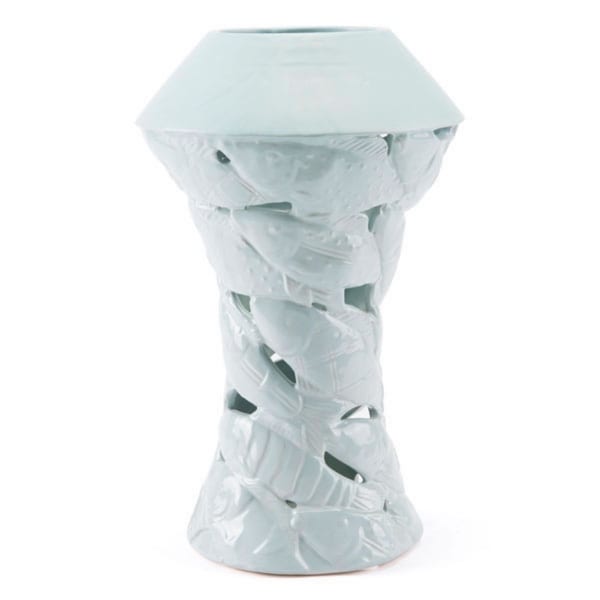 Lovely Sea-Inspired Vase In Soft Blue