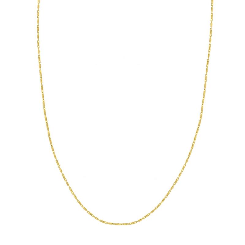Curata 14k Yellow Gold 0.95mm Lumacina Chain Necklace Options: 16 18 20 24