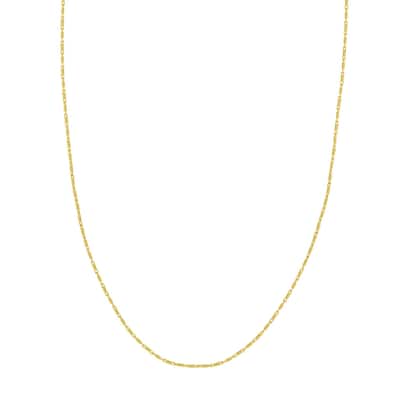 Curata 14k Yellow Gold 0.95mm Lumacina Chain Necklace Options: 16 18 20 24