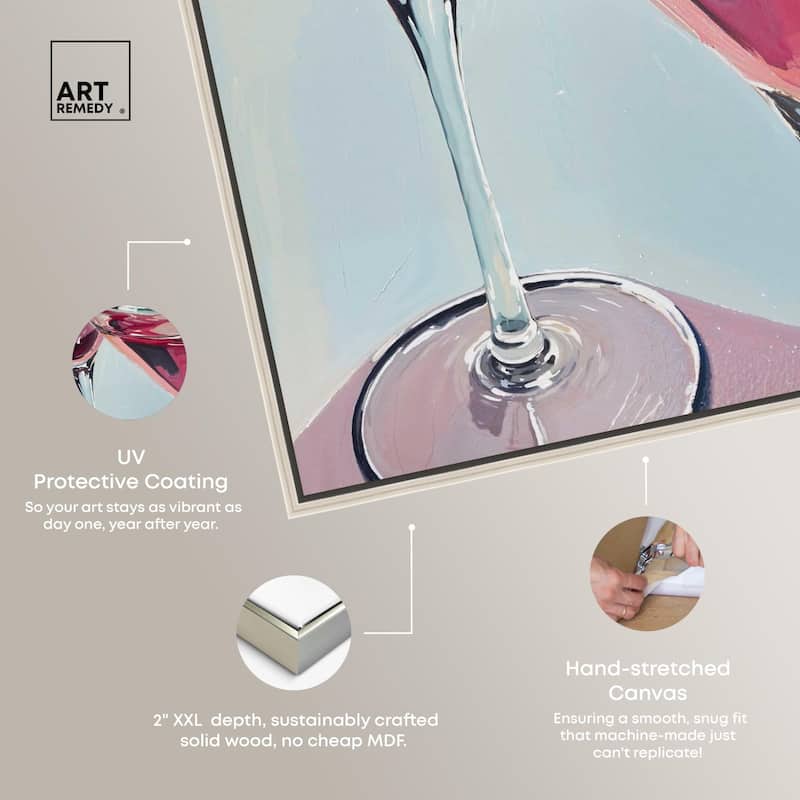Cherry Cosmo Canvas by Art Remedy
