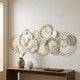 preview thumbnail 1 of 4, Caliope Multi Ring Gold and Silver Wall Decor Multi-Color