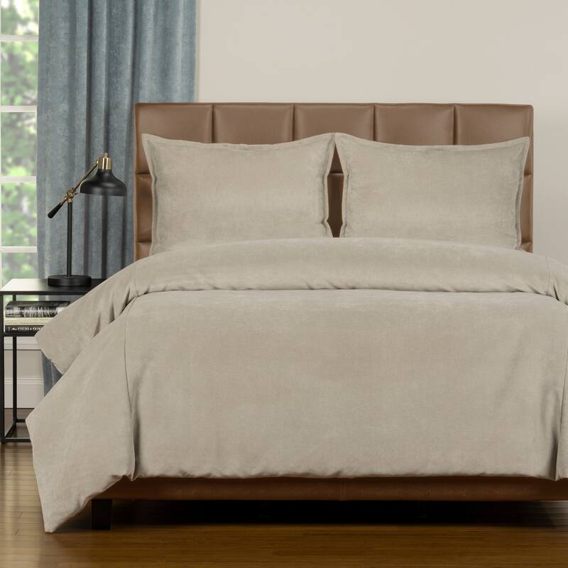 Mixology Padma 4-piece Duvet Cover and Insert Set - Habor Grey - California King