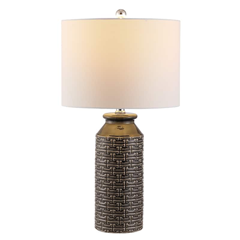 SAFAVIEH Lighting 25-inch Waldina Ceramic Table Lamp - 14"W x 14"D x 25"H