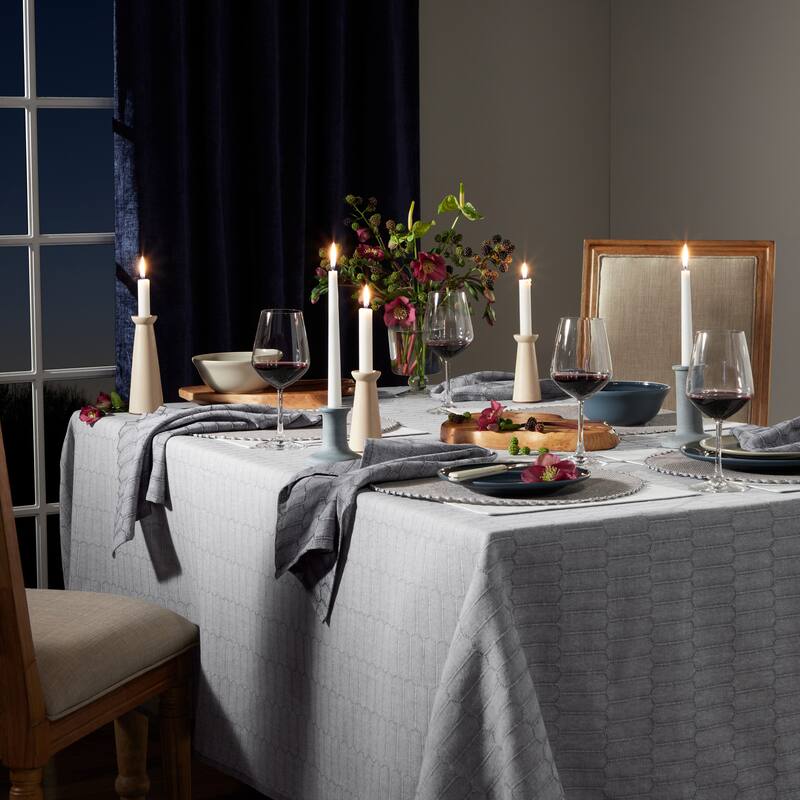 Martha Stewart Honeycomb Modern Farmhouse Tablecloth