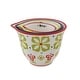 preview thumbnail 4 of 3, Floral Hand Stamped Stoneware Measuring Cups (Set of 4 Sizes/Designs)