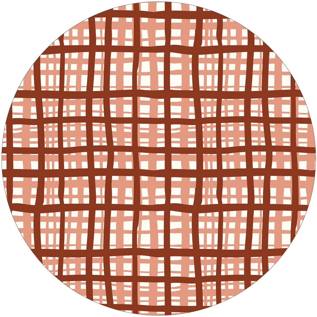 Overlapping Outdoor Rugs OVERLAPPING GRID RUST Outdoor Rug By Becky Bailey - Overstock - 36136878