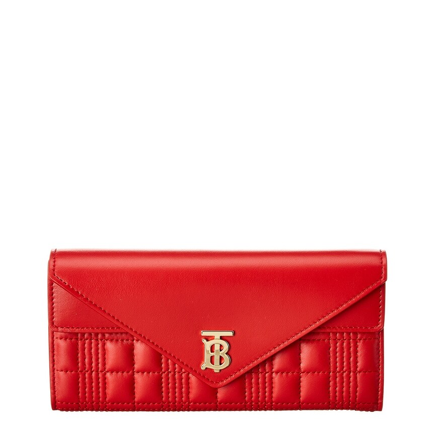 burberry leather continental wallet