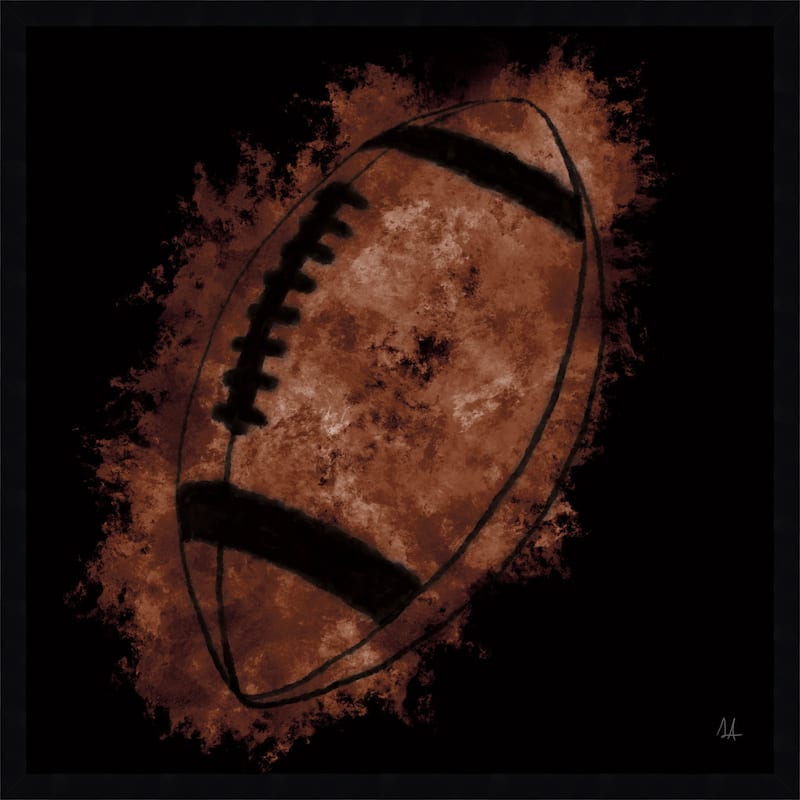 Amanti Art Framed Fabric Pinboard Let the Games Begin III by Sarah Adams Printed Bulletin Board - Board Size 24 x 24