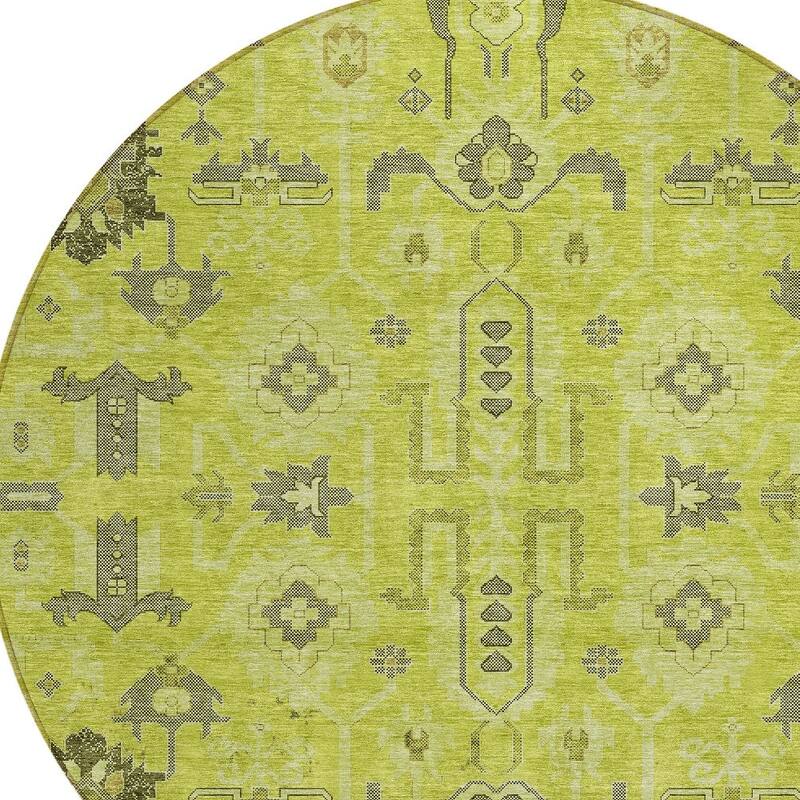 HomeRoots Oriental Traditional Rectangle Outdoor Rug