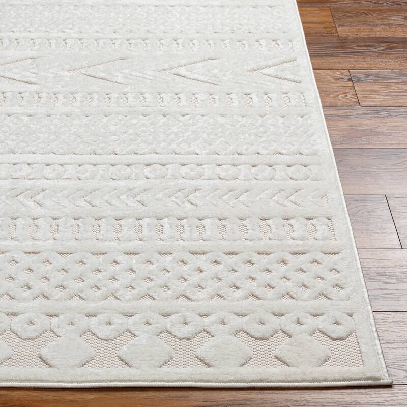 Livabliss San Diego Indoor/ Outdoor Global Stripe Area Rug