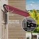 preview thumbnail 3 of 17, Outsunny 10x8-foot Manual Retractable Sunshade Shelter Awning