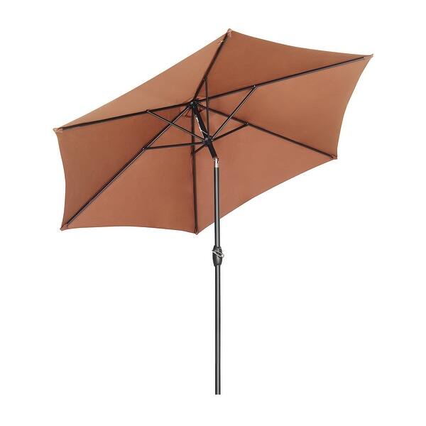 Ainfox 9ft Patio Umbrella Crank Lift Tilt Without Base Outdoor