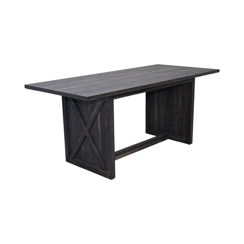 Farmhouse Large Dining Table for 6-8 People, Rectangular Wood Dining Table, Rustic Kitchen Dinner Table with X Solid Legs
