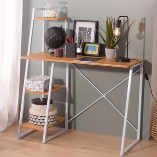 4 Tier Storage Shelf Computer Desk - Bed Bath & Beyond - 37503573