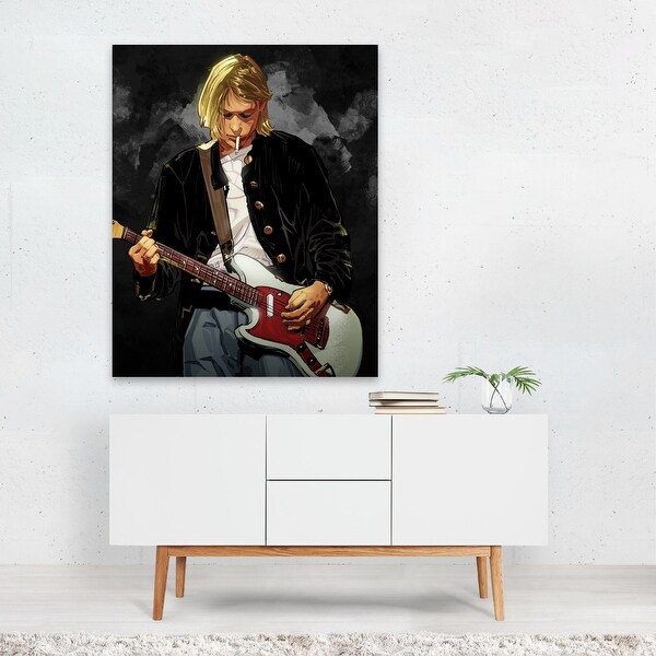 Kurt Cobain Digital Music Nirvana Art Print/Poster - Bed Bath