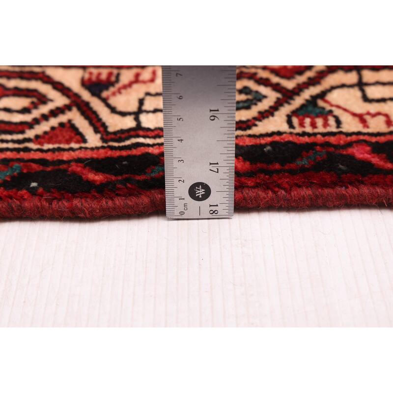 ECARPETGALLERY Hand-knotted Andelz Red Wool Rug - 2'6 x 9'3