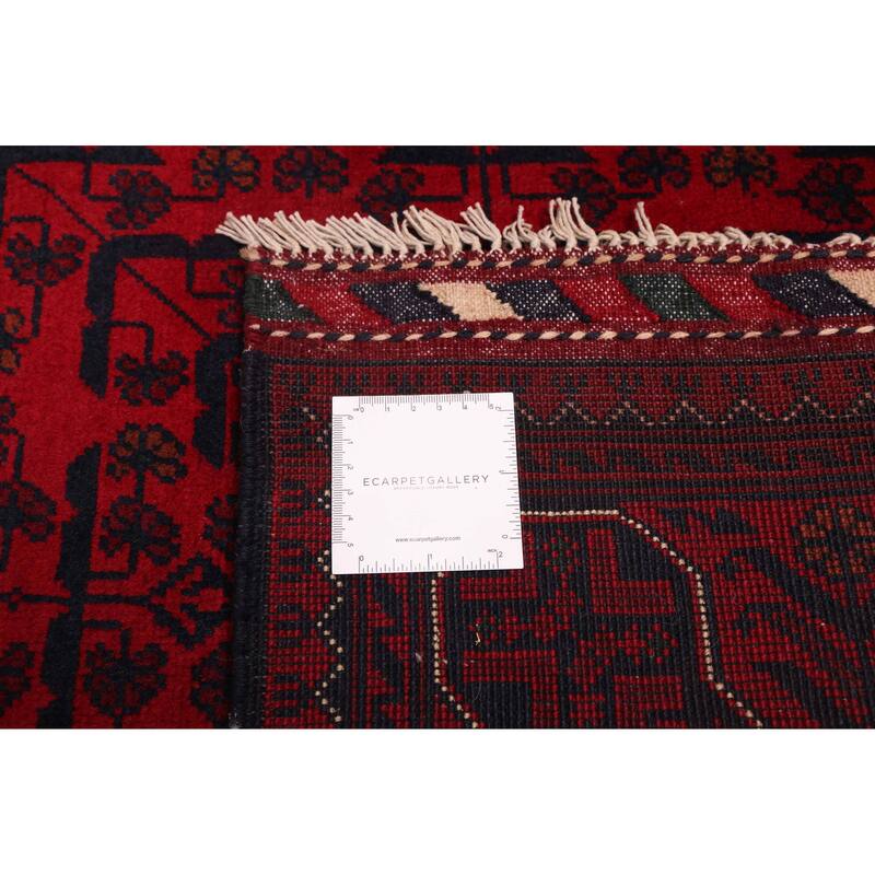ECARPETGALLERY Hand-knotted Finest Khal Mohammadi Red Wool Rug - 2'10 x 10'3