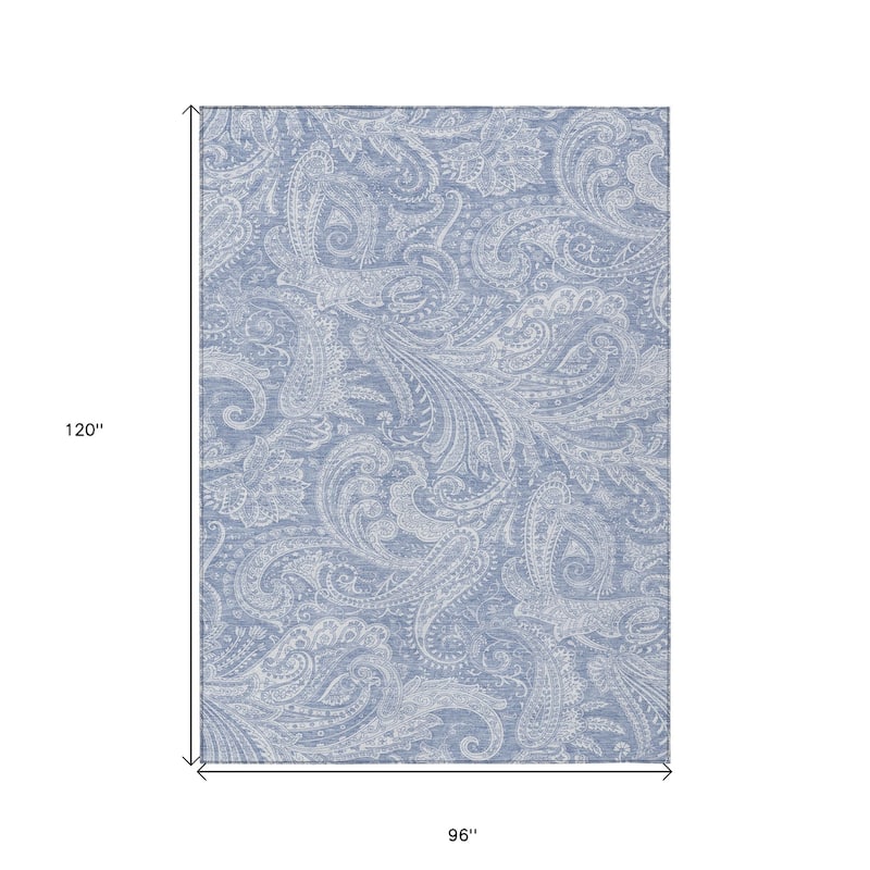 HomeRoots Paisley Transitional Rectangle Outdoor Rug