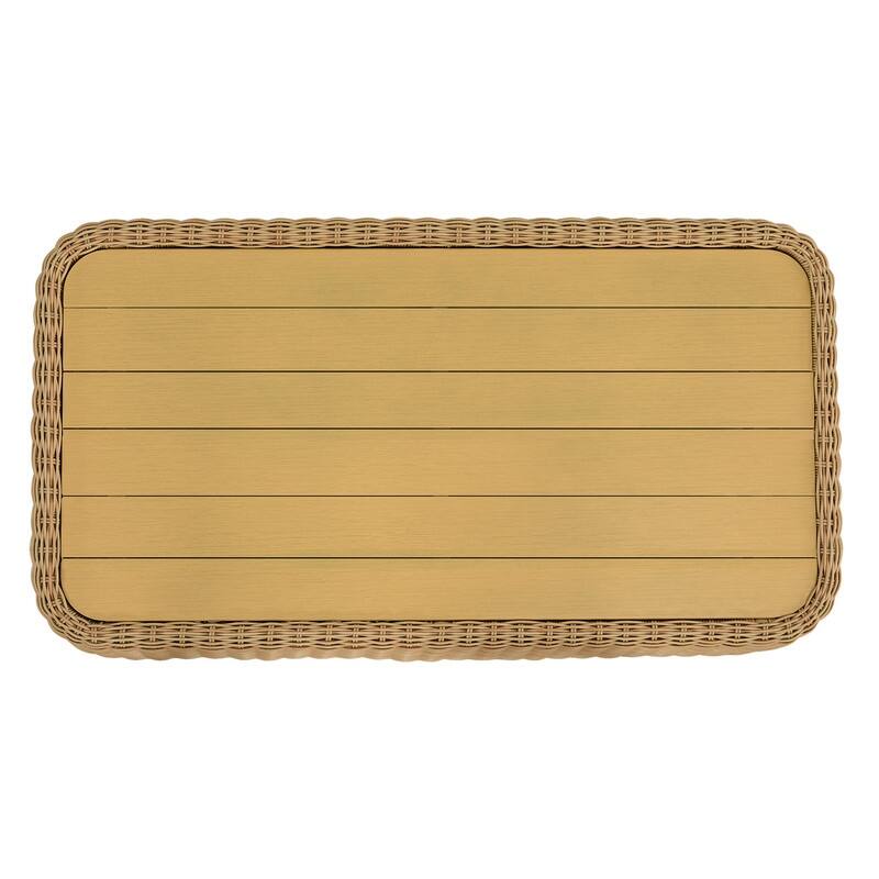 Spruce & Spring Patio Wicker Furniture Set Outdoor Rattan Bistro Set